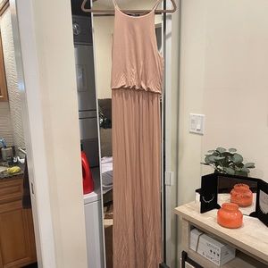 Nude maxi dress
